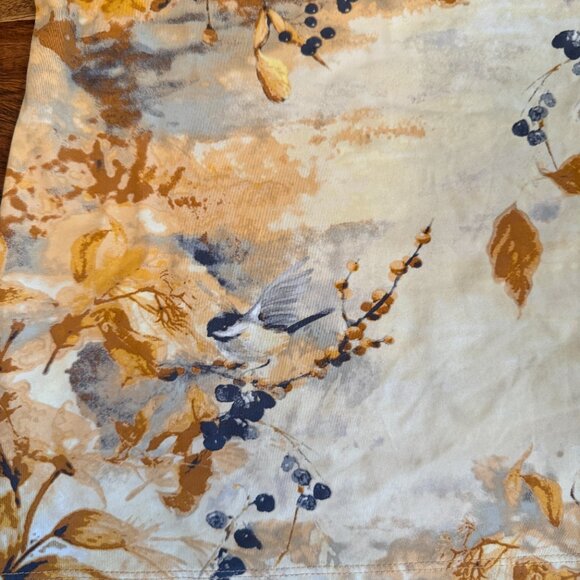 Charter Club Womens Bird Shirt PS Colorful‎ artsy painting - Picture 6 of 9